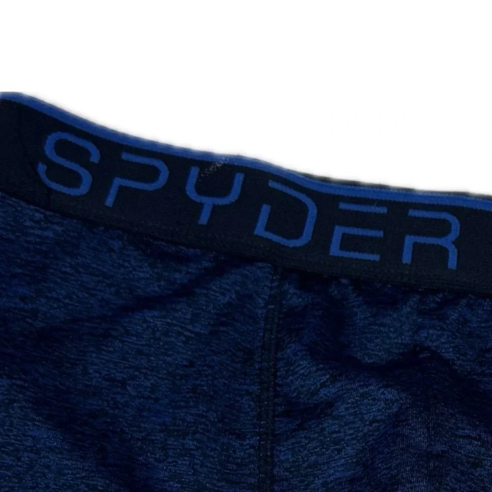 Spyder Mens Performance Boxer Briefs Blue Space Dye Athletic Trunks‎ Size M 2111